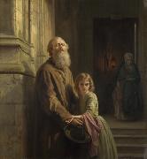 Josephus Laurentius Dyckmans The Blind Beggar oil painting artist